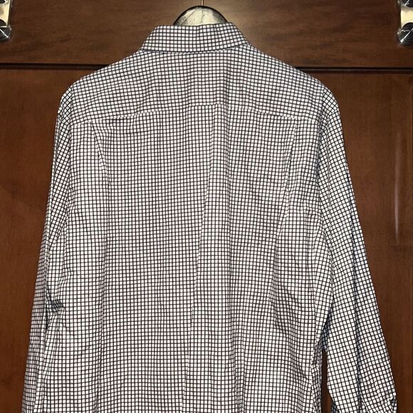 Banana Republic Blue & Brown Plaid Long Sleeve Button Down Shirt - Picture 8 of 9